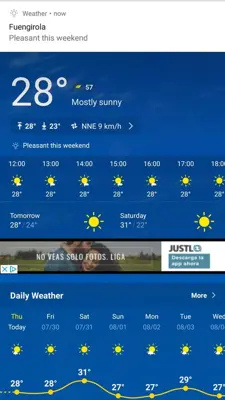 Weather Forecast android App screenshot 4